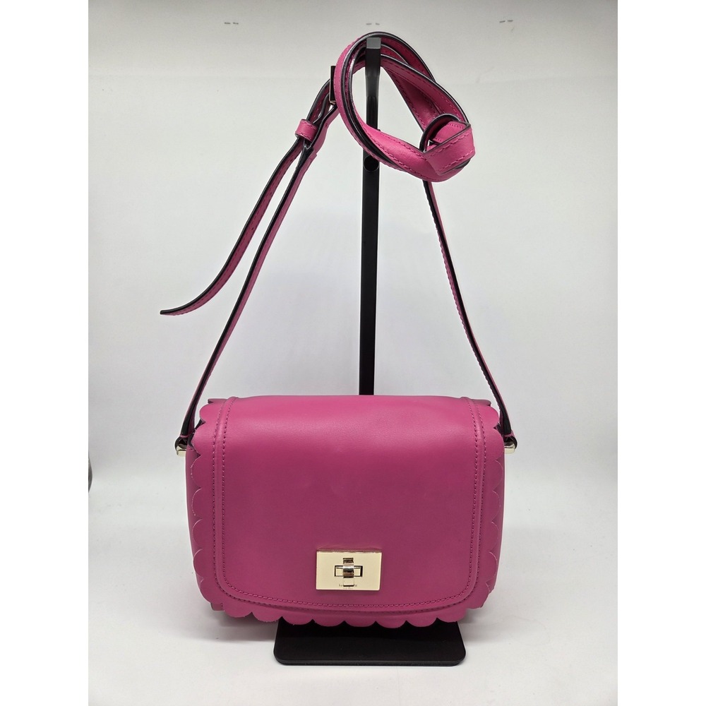 Kate Spade New York Jazmin Maple Court Leather Shoulder Bag Pink Fuschia